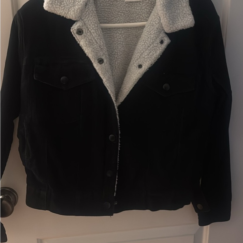 Black Sherpa-Lined Seek the Label Women's Jacket